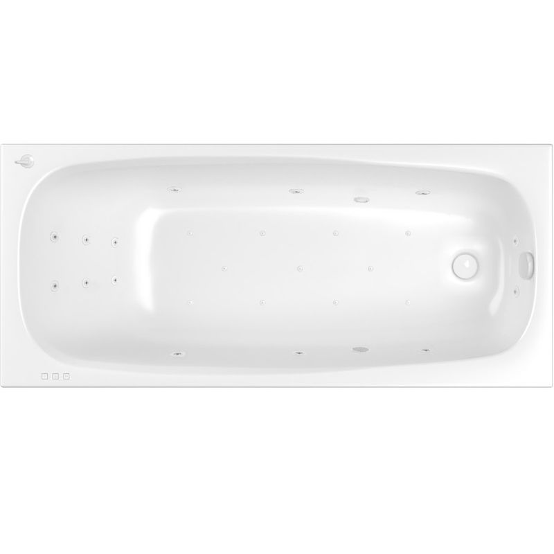 Ванна гидромассажная Whitecross Layla ULTRA 0102.180080.100.ULTRA.WH 180x80 (белый глянцевый), каркас, слив-перелив